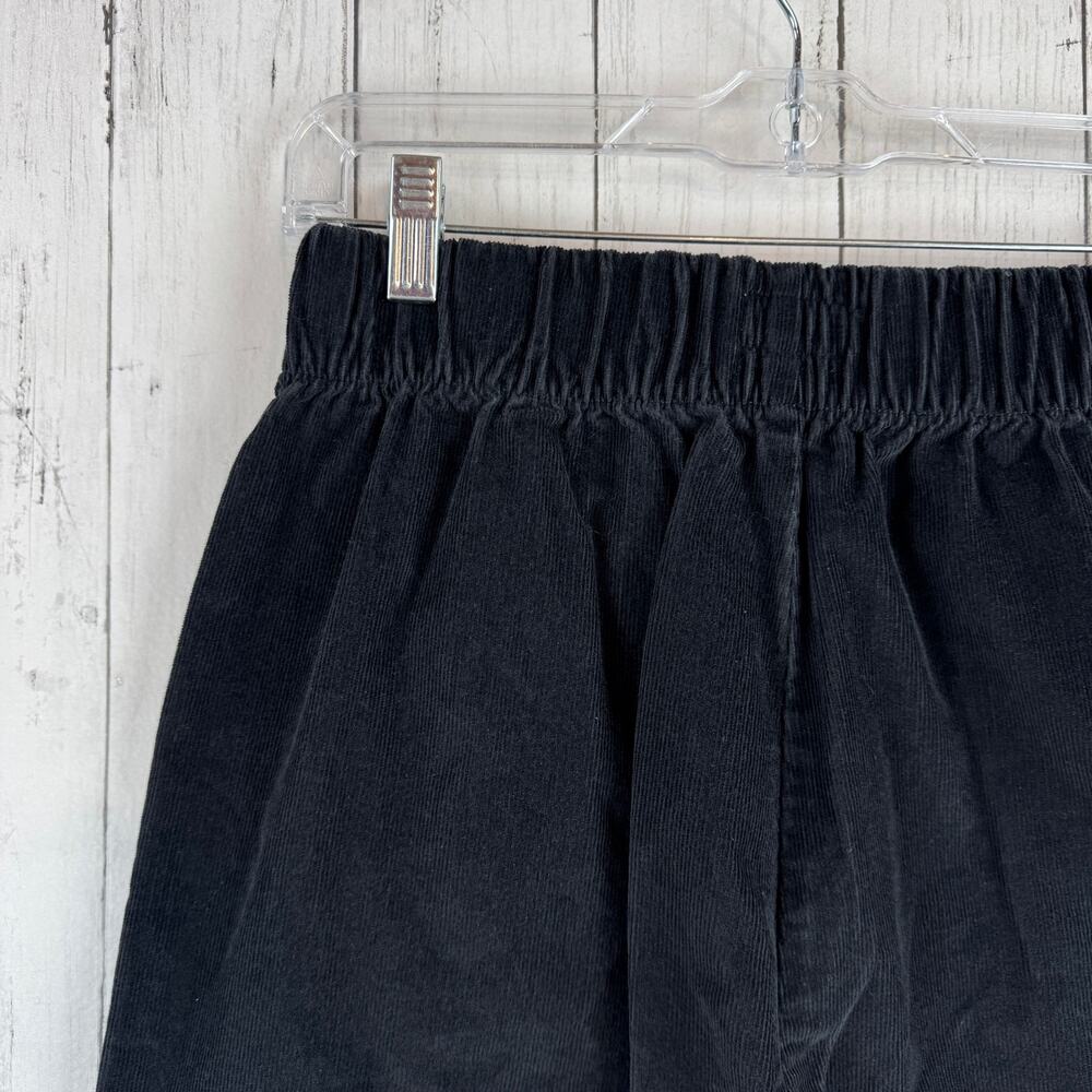 Pact Black Organic Corduroy Palazzo Pants High Rise Wide Leg Retro Size Small - Picture 7 of 16